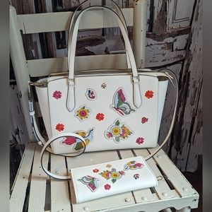 NWT Tory Burch Emerson Handbag and Wallet set